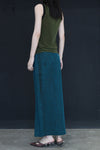 SWAYING/KNIT fragrant cloud yarn skirt SW24SS3B44 sapphire blue